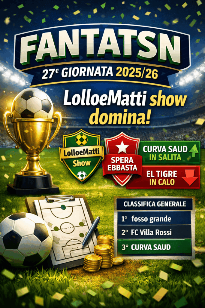 Fantatsn 27ª Giornata_ LolloeMatti dominano (1)